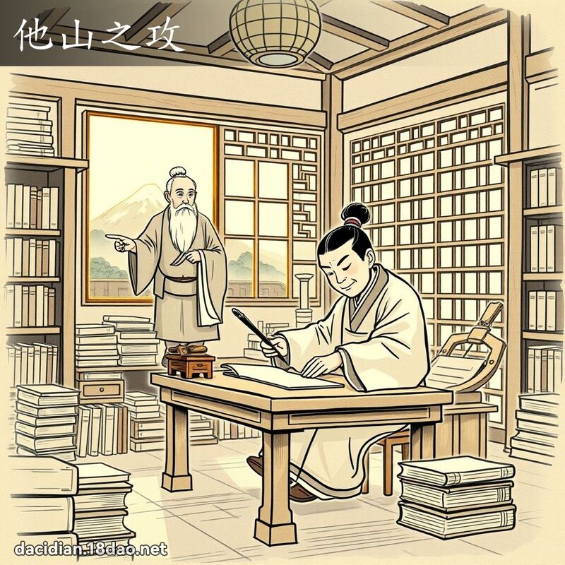 他山之攻 - 國語大辭典配圖