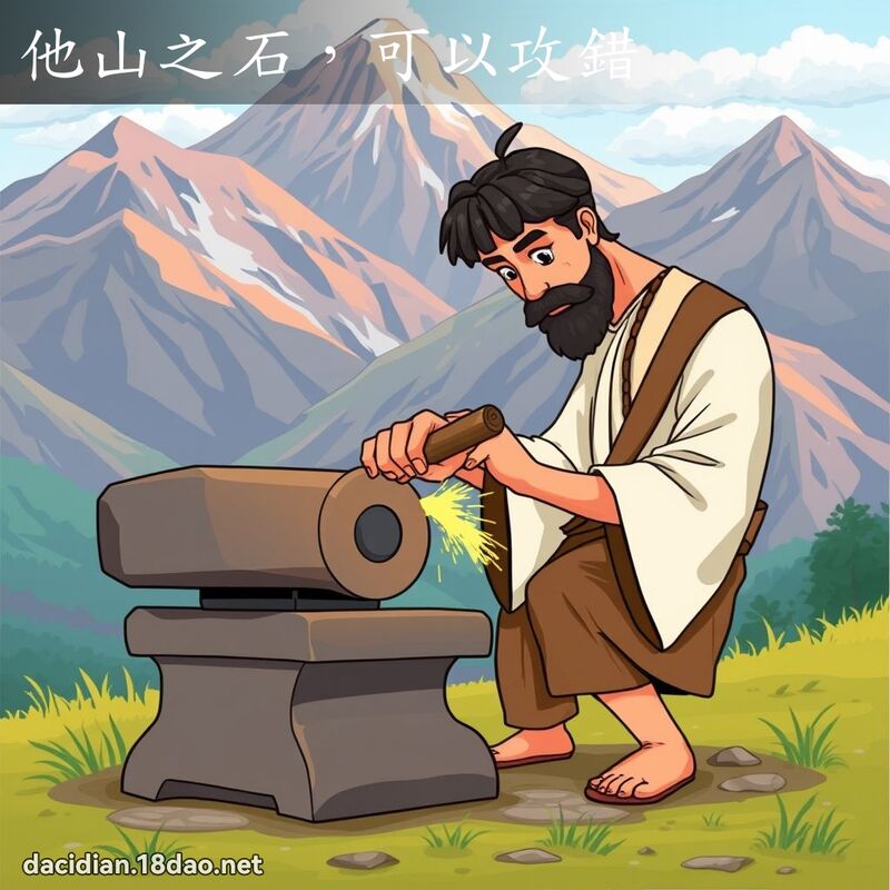 他山之石，可以攻錯 - 國語大辭典配圖