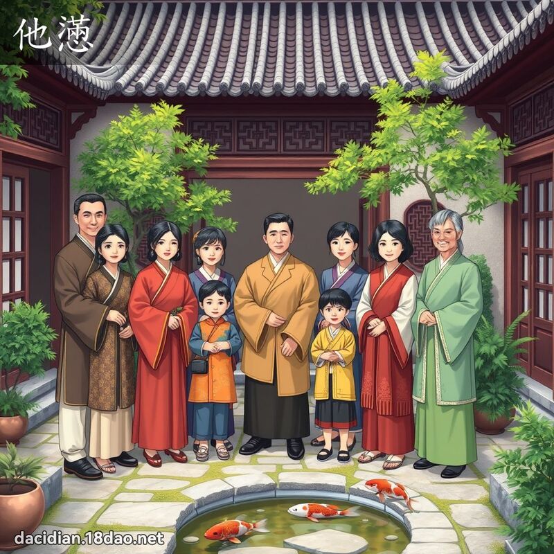 他懣 - 国语大辞典配图