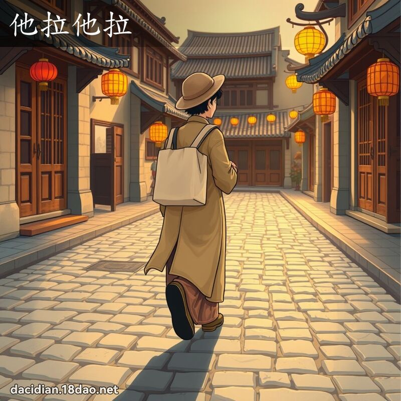 他拉他拉 - 国语大辞典配图