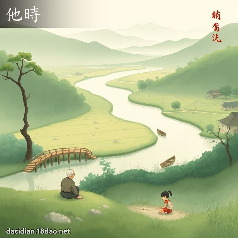 他时 - 国语大辞典配图