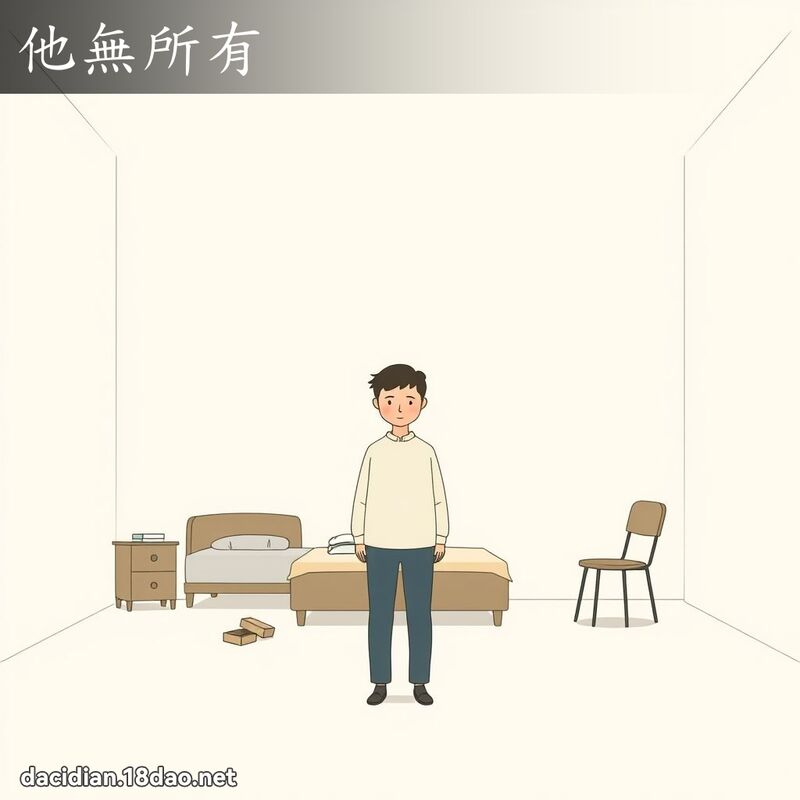 他無所有 - 國語大辭典配圖