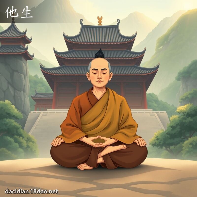 他生 - 国语大辞典配图