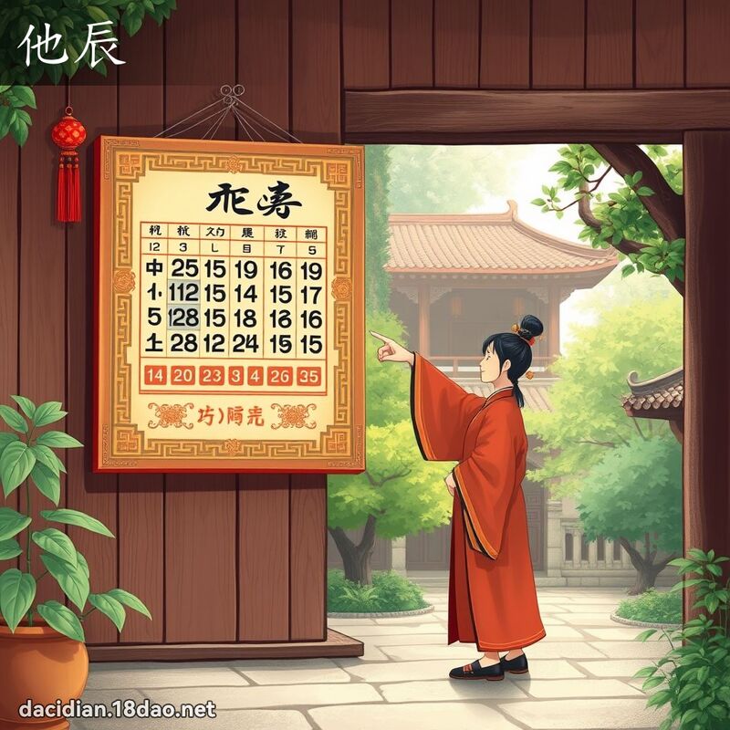 他辰 - 國語大辭典配圖