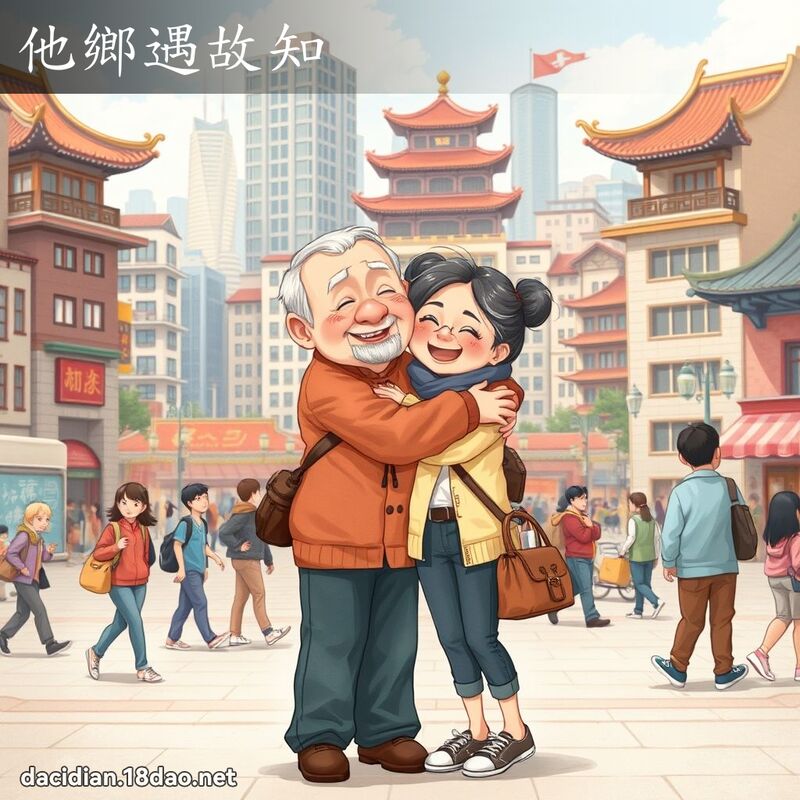 他鄉遇故知 - 國語大辭典配圖