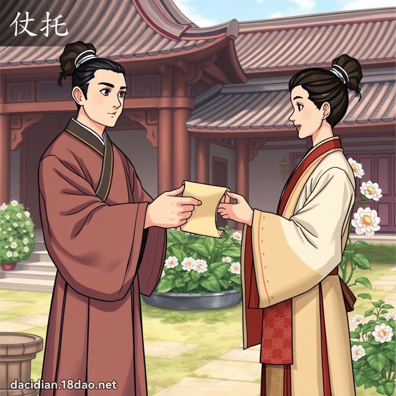 仗托 - 國語大辭典配圖