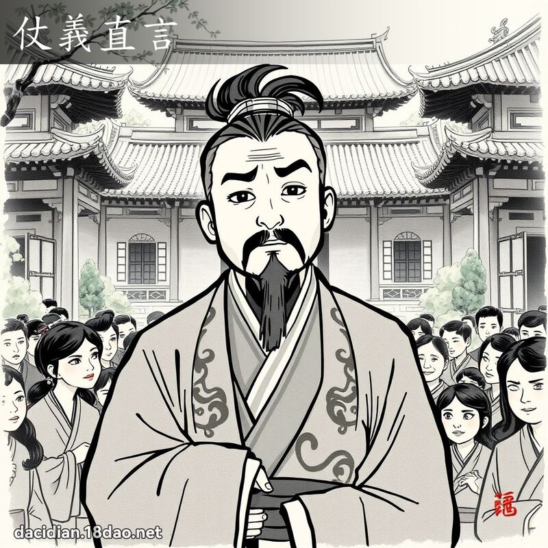 仗義直言 - 國語大辭典配圖