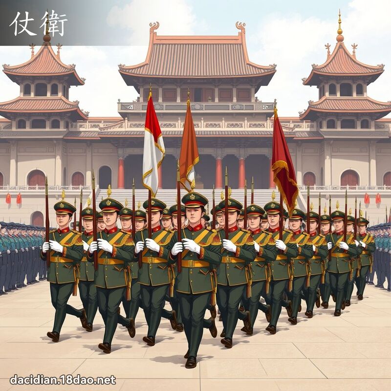 仗衛 - 國語大辭典配圖