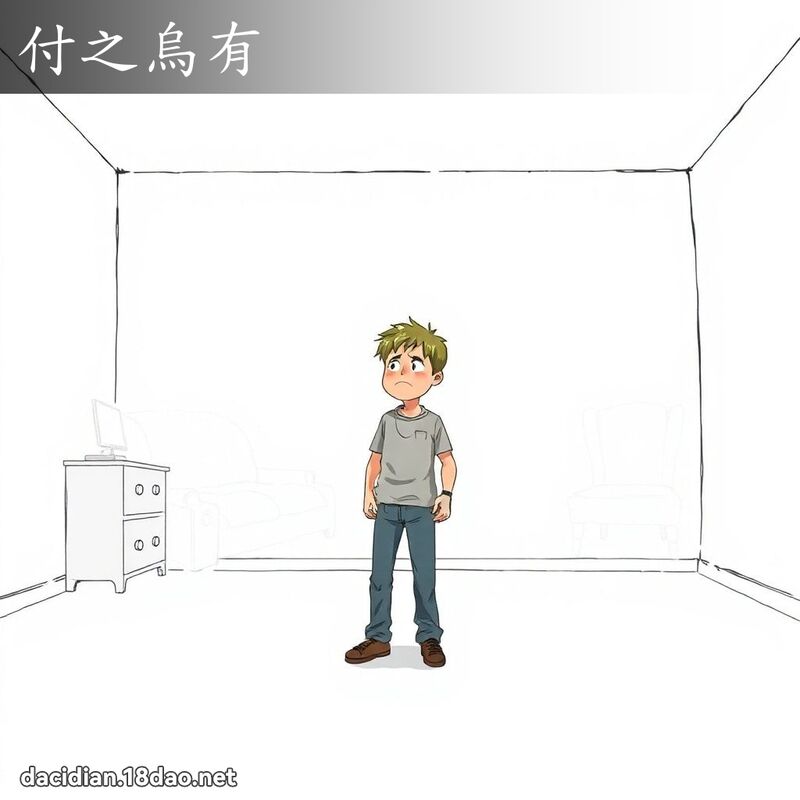 付之烏有 - 國語大辭典配圖