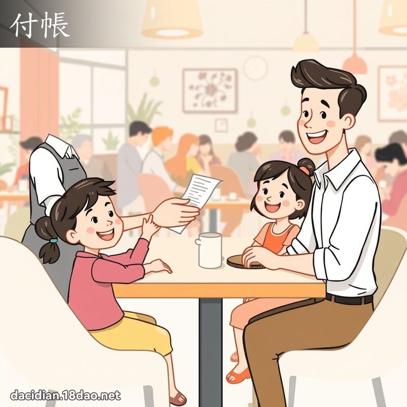 付帐 - 国语大辞典配图