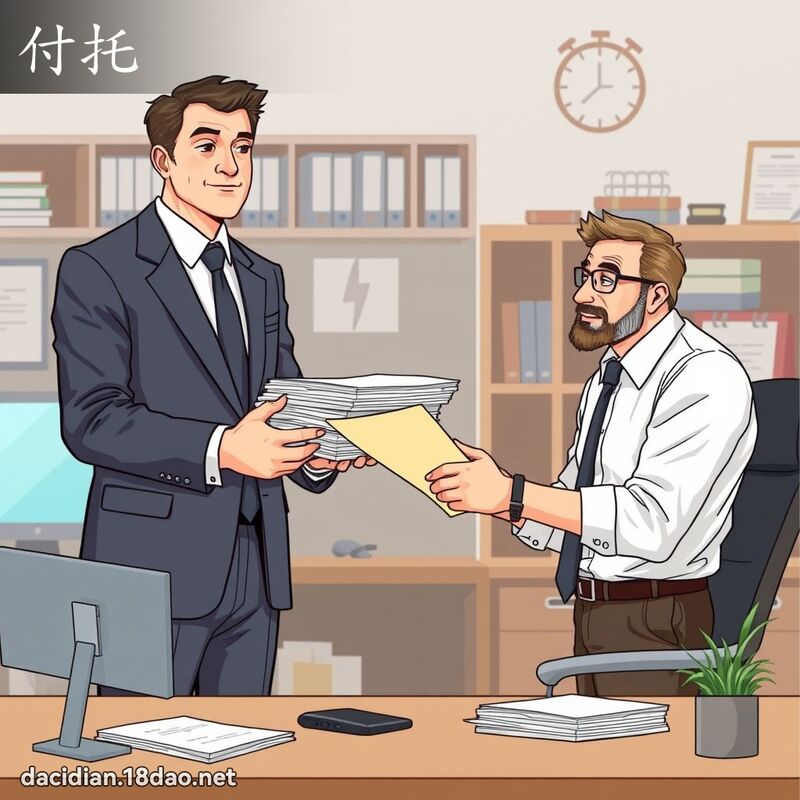 付托 - 國語大辭典配圖