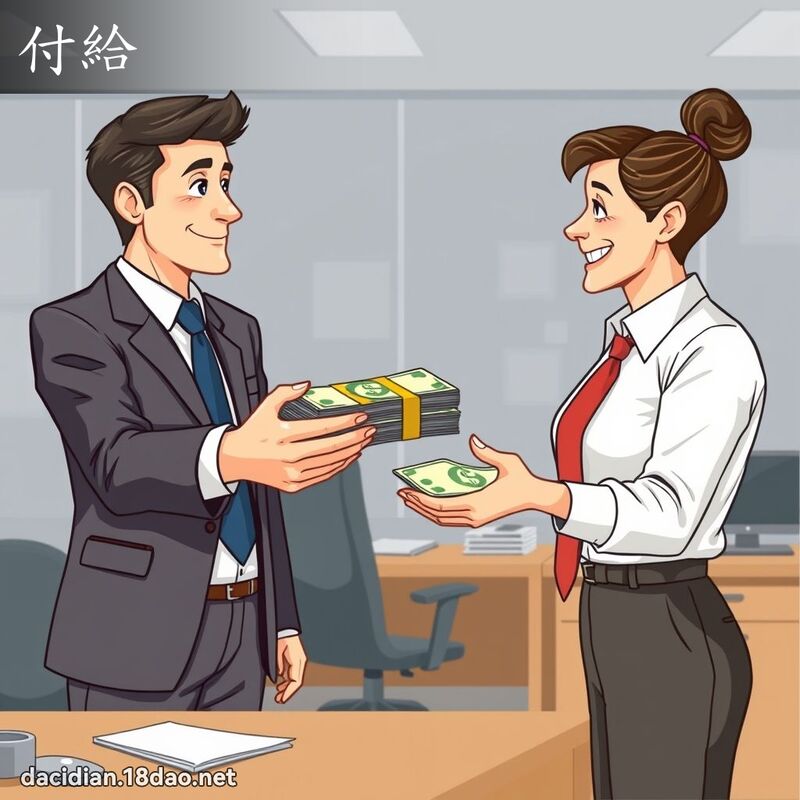 付给 - 国语大辞典配图