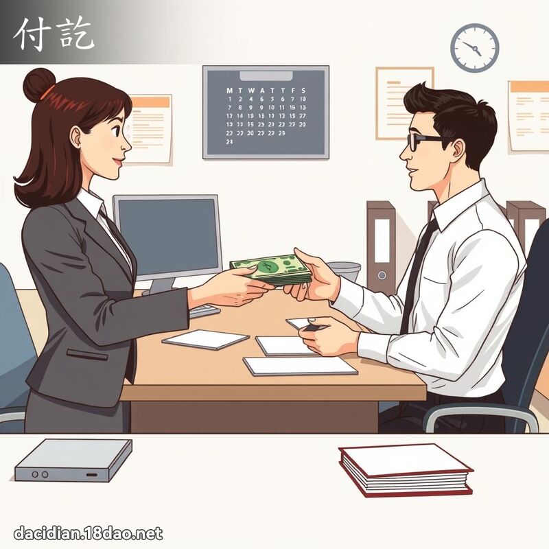 付訖 - 國語大辭典配圖