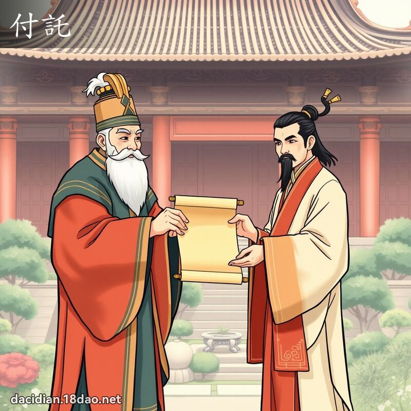 付託 - 國語大辭典配圖