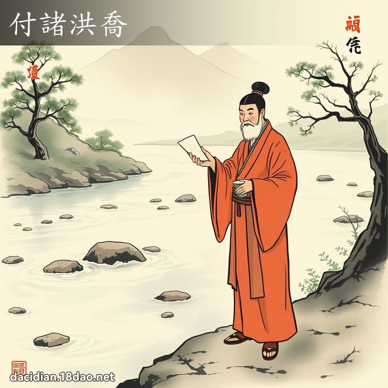 付诸洪乔 - 国语大辞典配图
