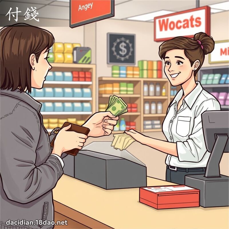 付钱 - 国语大辞典配图
