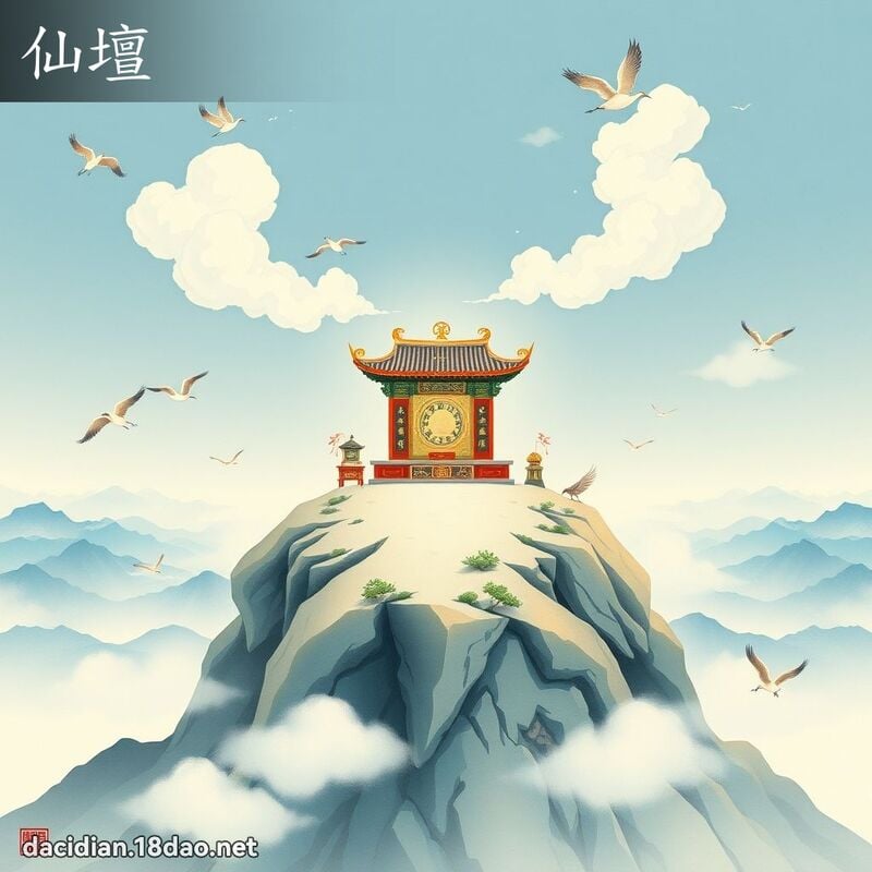 仙壇 - 國語大辭典配圖