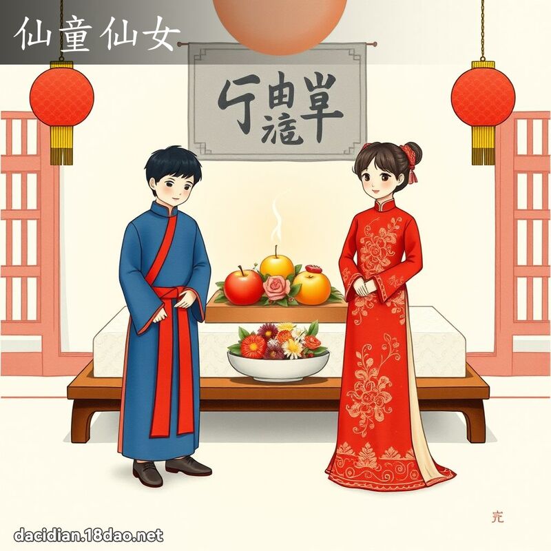 仙童仙女 - 國語大辭典配圖
