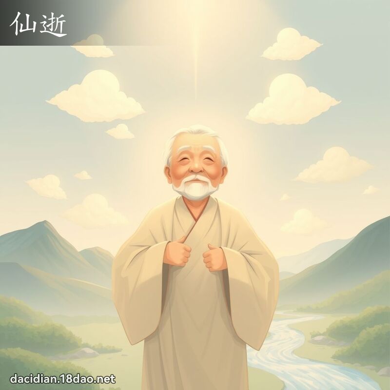 仙逝 - 國語大辭典配圖