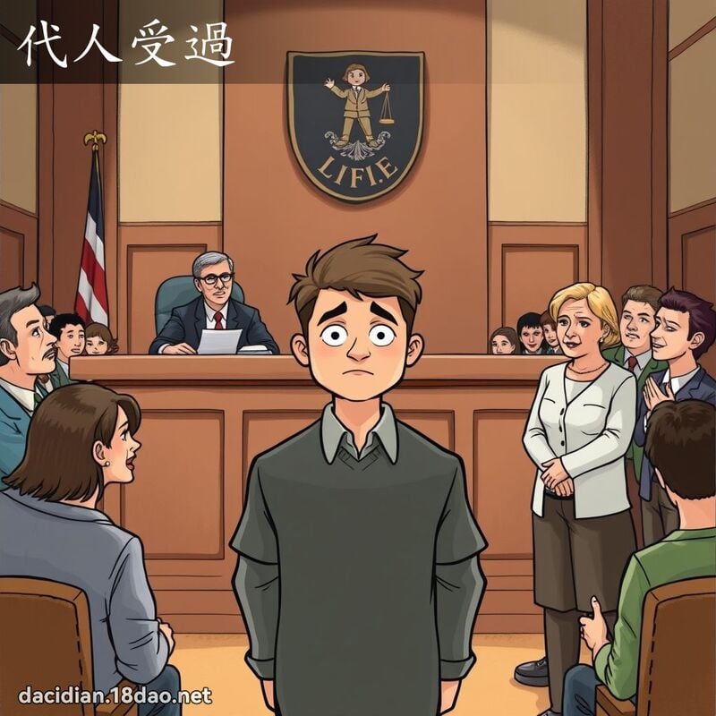 代人受過 - 國語大辭典配圖