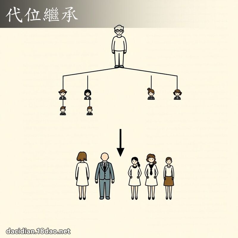 代位继承 - 国语大辞典配图