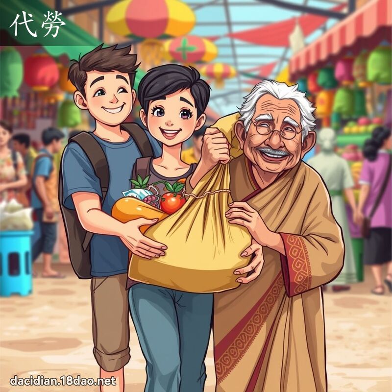 代勞 - 國語大辭典配圖