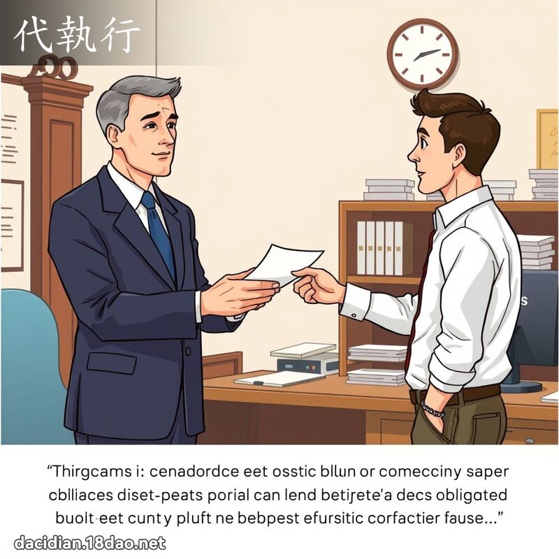 代执行 - 国语大辞典配图