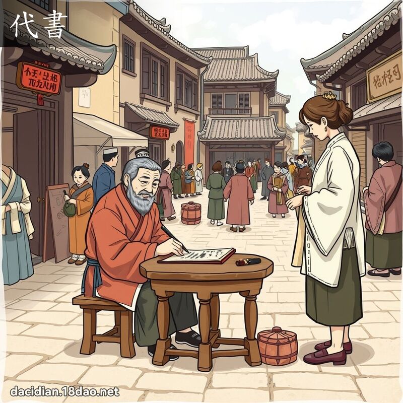 代书 - 国语大辞典配图
