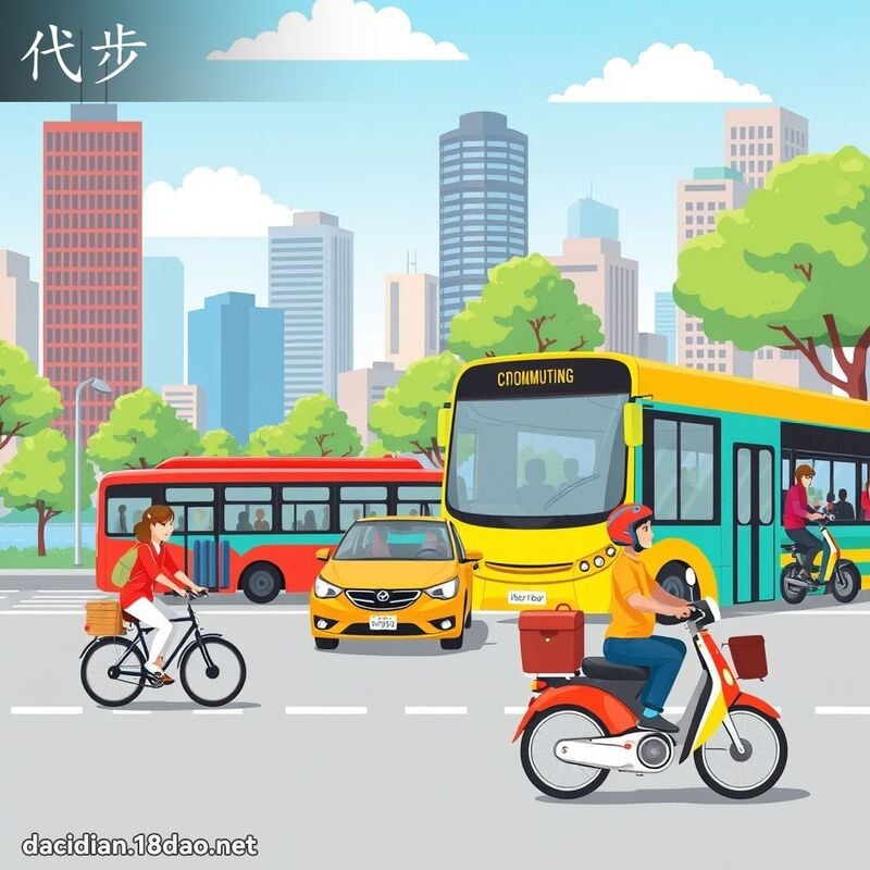 代步 - 国语大辞典配图