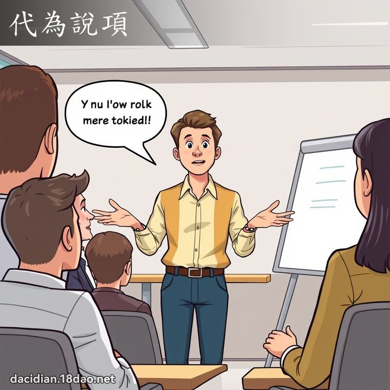 代為說項 - 國語大辭典配圖