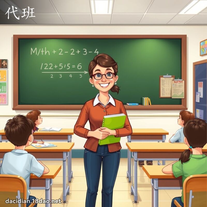 代班 - 国语大辞典配图