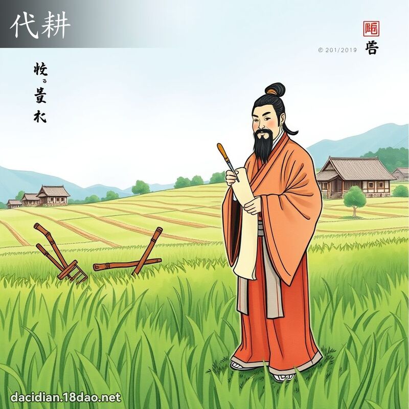 代耕 - 国语大辞典配图