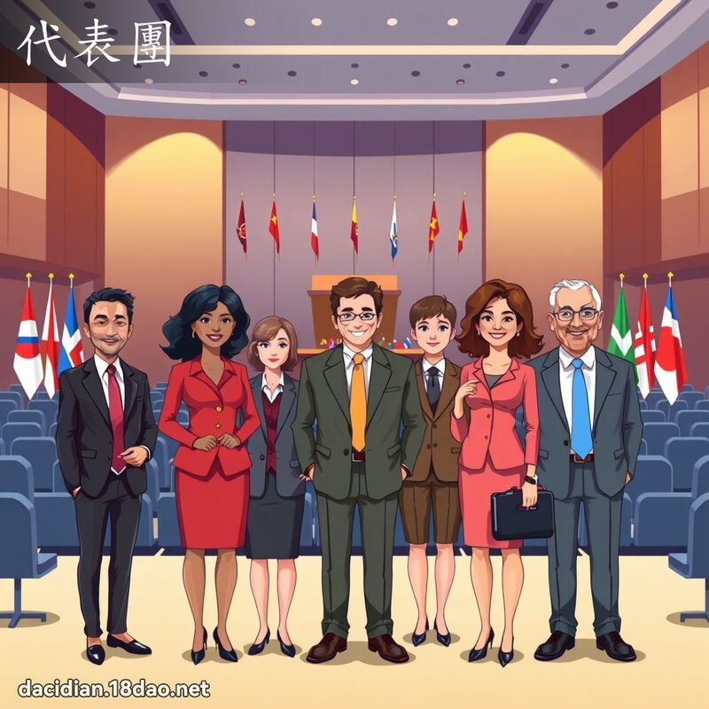 代表团 - 国语大辞典配图