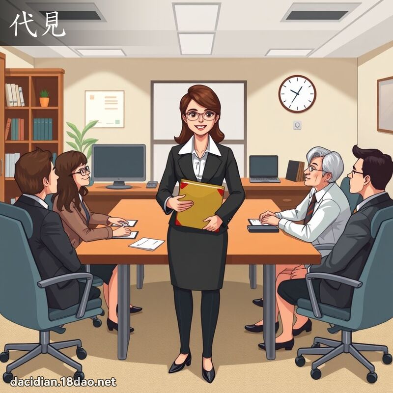 代見 - 國語大辭典配圖