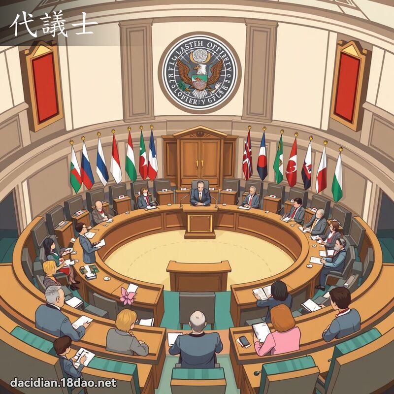 代议士 - 国语大辞典配图