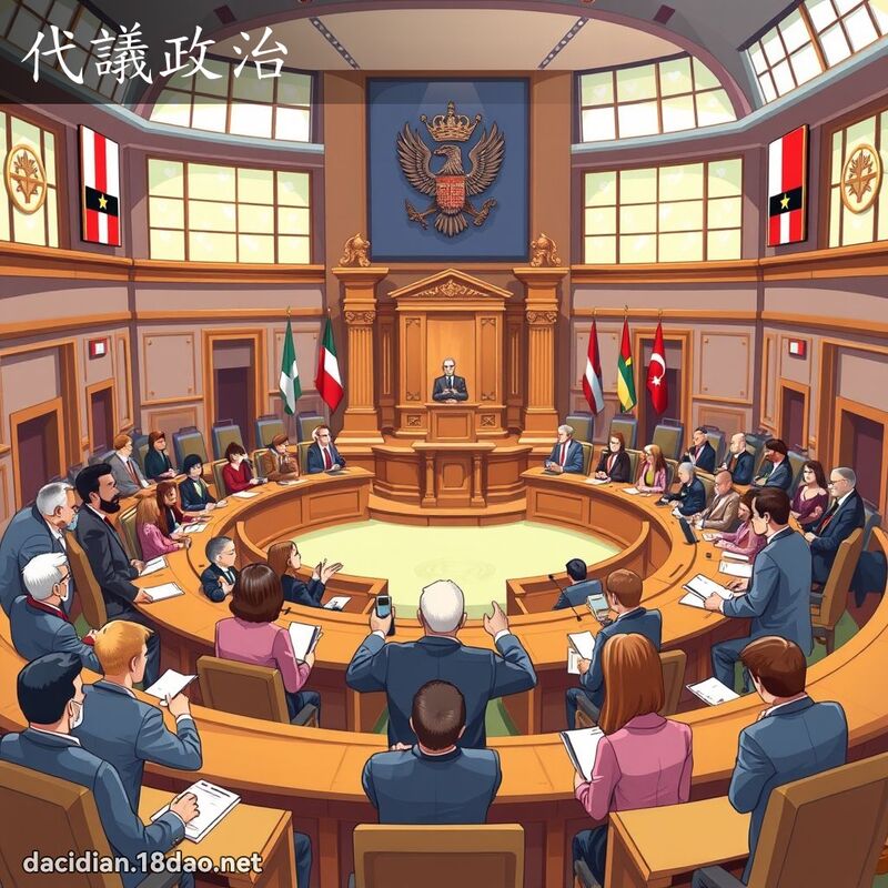 代議政治 - 國語大辭典配圖
