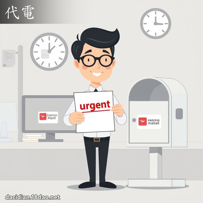 代电 - 国语大辞典配图