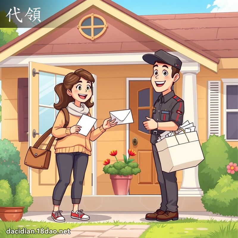 代领 - 国语大辞典配图