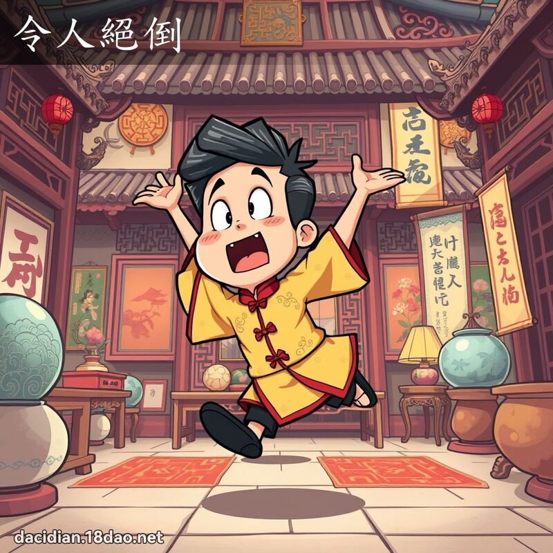 令人絕倒 - 國語大辭典配圖