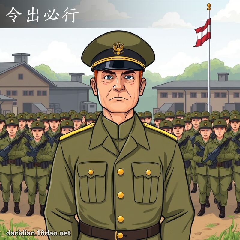 令出必行 - 國語大辭典配圖