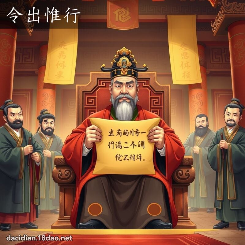 令出惟行 - 國語大辭典配圖