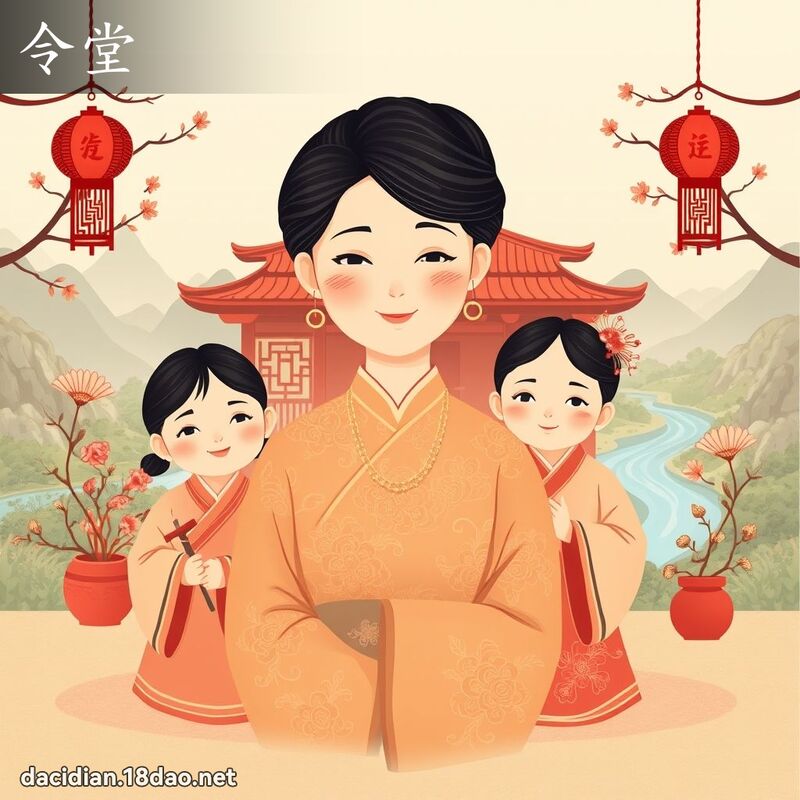 令堂 - 国语大辞典配图