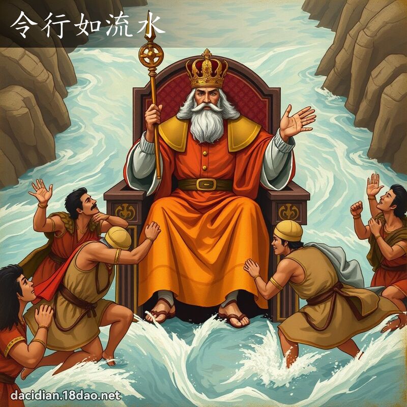 令行如流水 - 國語大辭典配圖