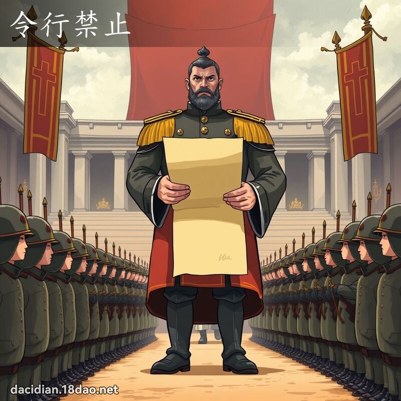 令行禁止 - 國語大辭典配圖