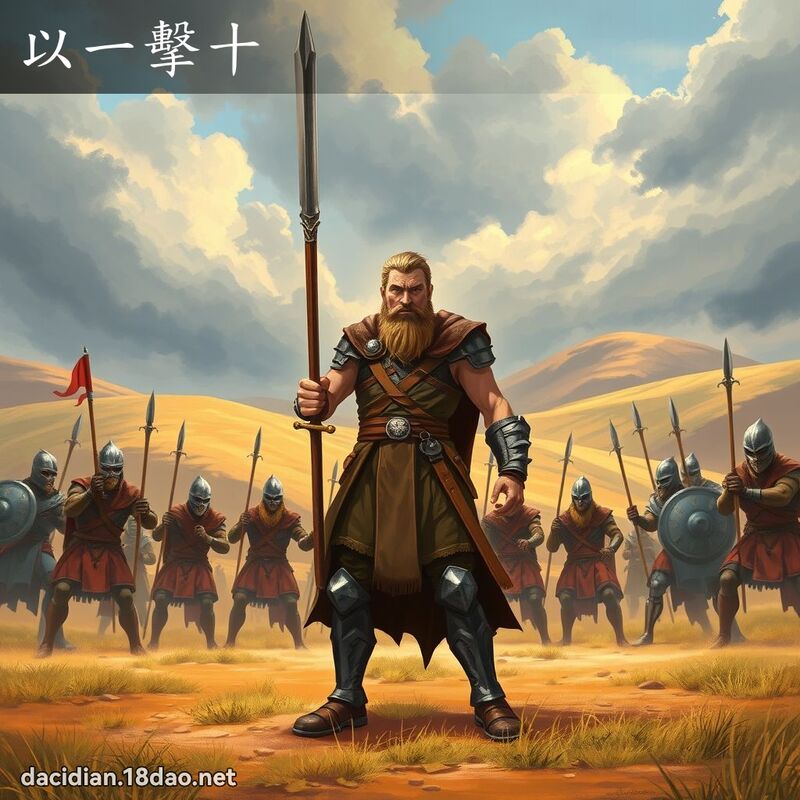 以一击十 - 国语大辞典配图