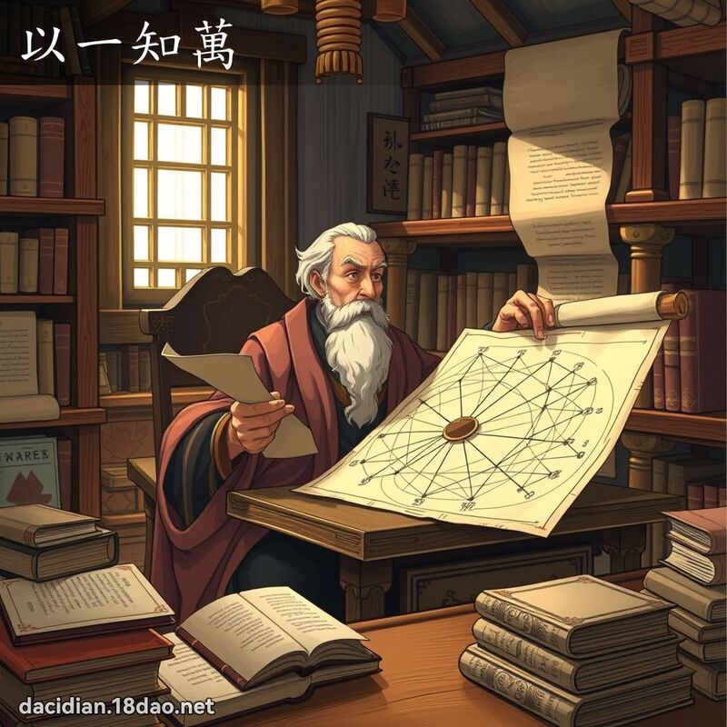 以一知万 - 国语大辞典配图