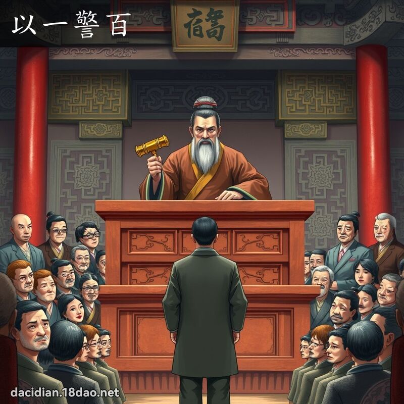 以一警百 - 国语大辞典配图