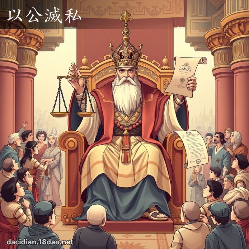 以公滅私 - 國語大辭典配圖