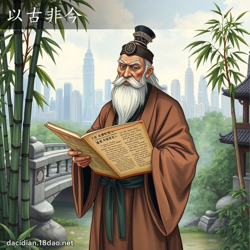 以古非今 - 国语大辞典配图