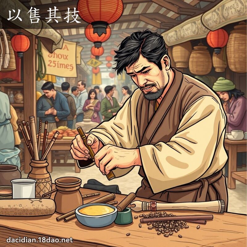 以售其技 - 国语大辞典配图